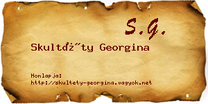 Skultéty Georgina névjegykártya